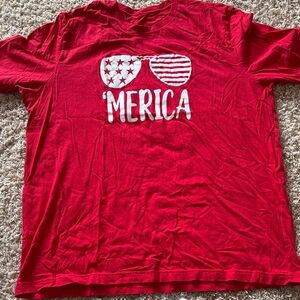 Red 'Merica Graphic T-Shirt